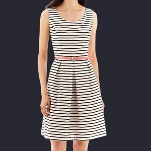 Tiana B. Nautical Striped Fit & Flare Dress – Size 10